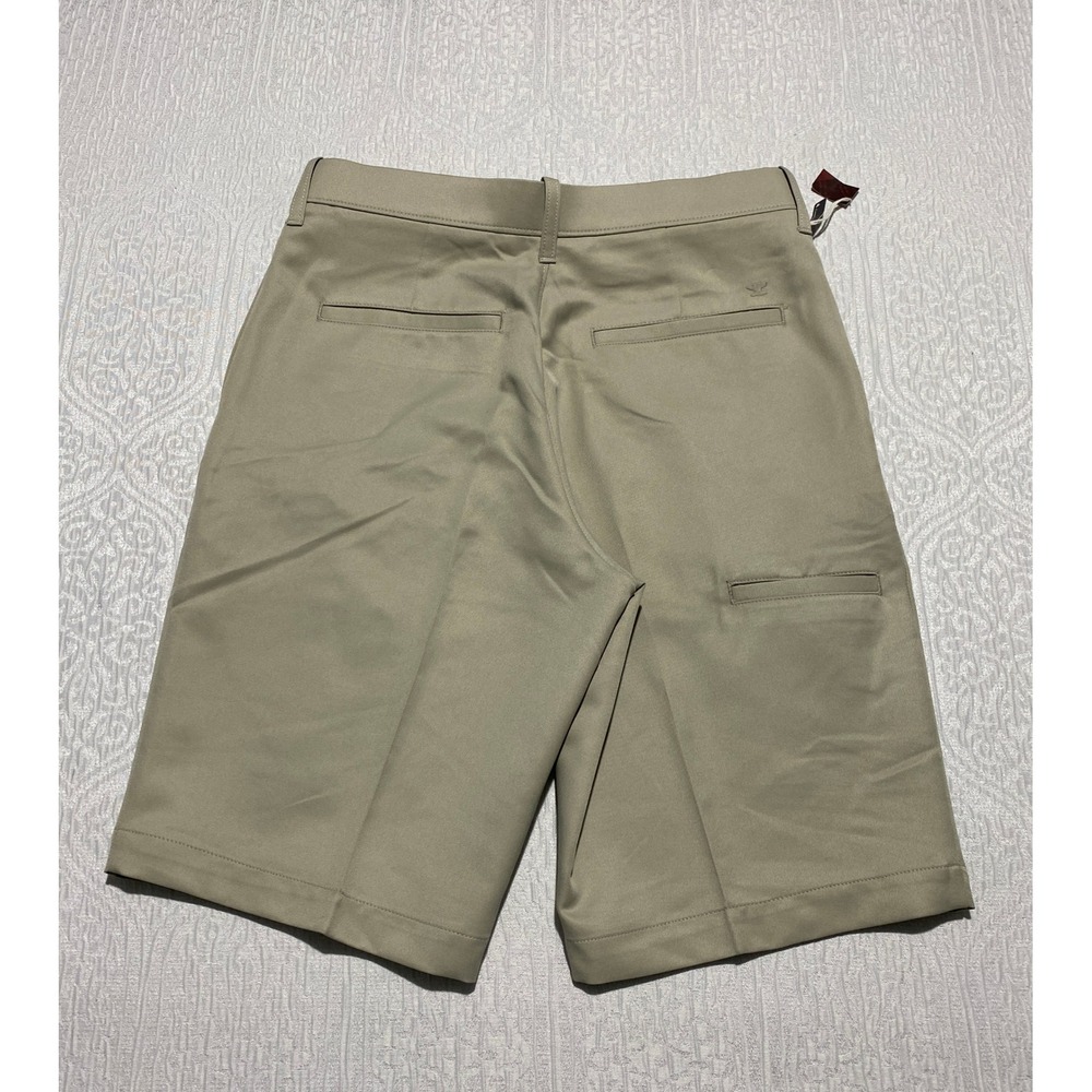 Haggar H26 Mens Shorts Size 30 Golf Casual Khaki Flat Front Pockets Polyester